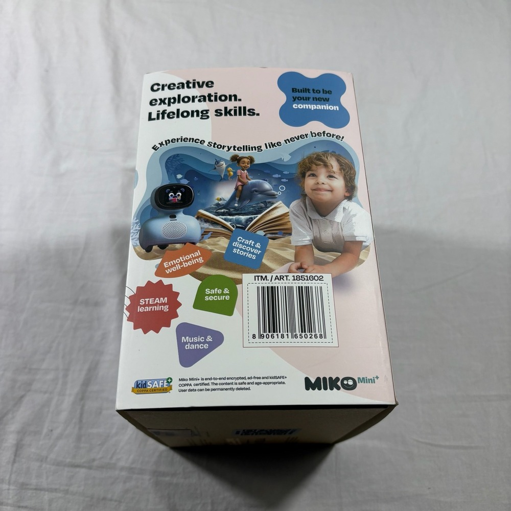 Miko Mini+ AI Powered Kid-Safe Robot Blue AI Learning STEAM Companion